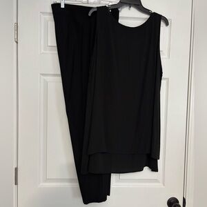 Eileen Fisher Black Top and Pants